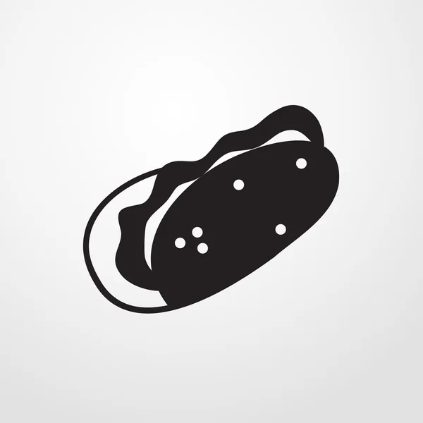 Taco ikonra. Lapos kivitel — Stock Vector