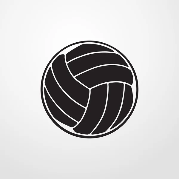 Volleyboll bollen ikonen. Platt design — Stock vektor