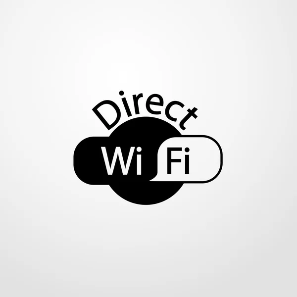 Wi-fi direct icon. Flat design — Stock Vector