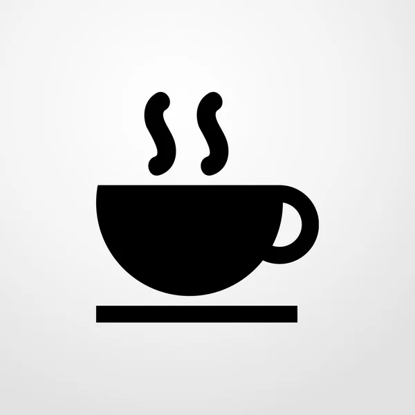 Hot cup icon. Flat design — Stock Vector