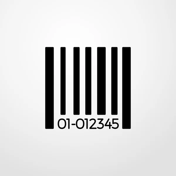 Barcode icon. Flat design — Stock Vector