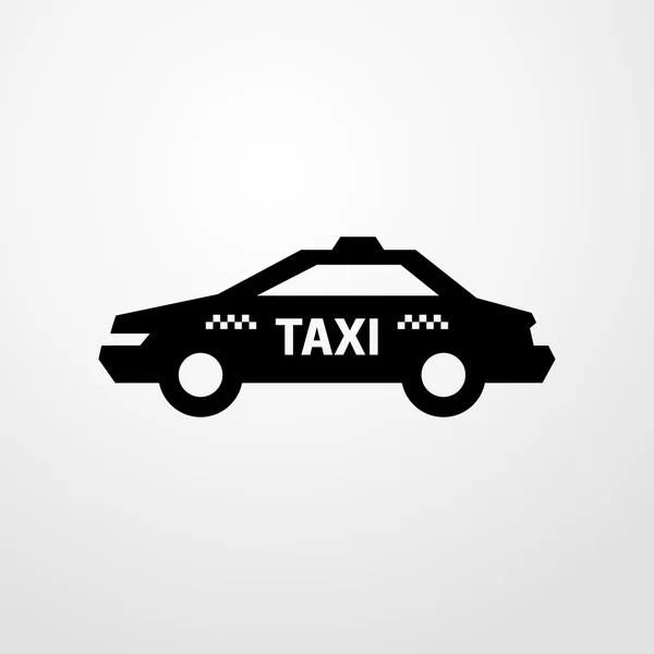 タクシーのアイコン。フラットなデザイン — ストックベクタ