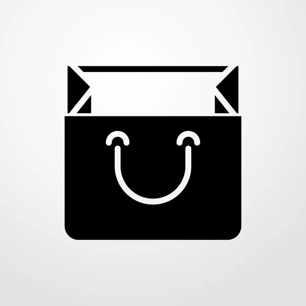 Shopping bag icon. Flat design — Stock Vector