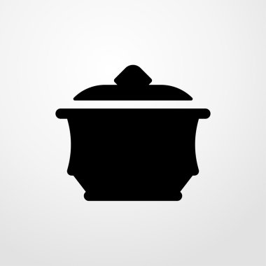 Pan simgesi. Düz tasarım