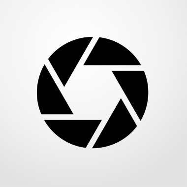 Mercek simgesi. Düz tasarım