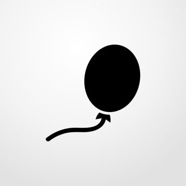 Balon simgesi. Düz tasarım