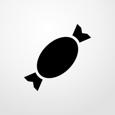 şeker simgesi. Düz tasarım