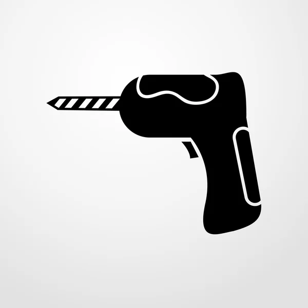 Drill icon. Flat design — Stock Vector