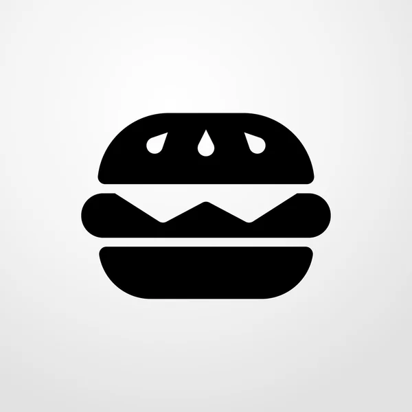 Icono de la hamburguesa. diseño plano — Vector de stock