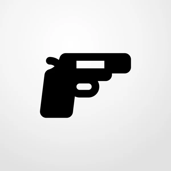 Revolver icon. Flat design — Stock Vector