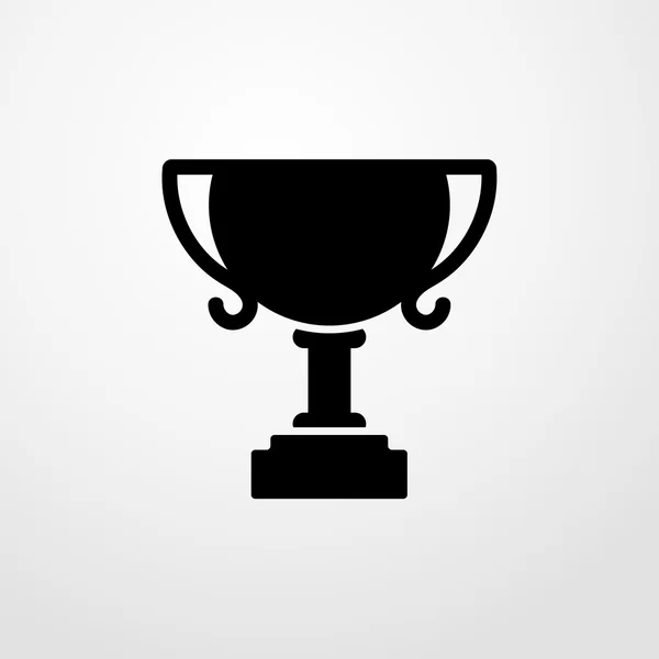 Значок кубка победителя. Плоский дизайн — стоковый вектор