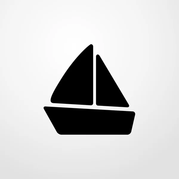 Icono del velero. Diseño plano — Vector de stock