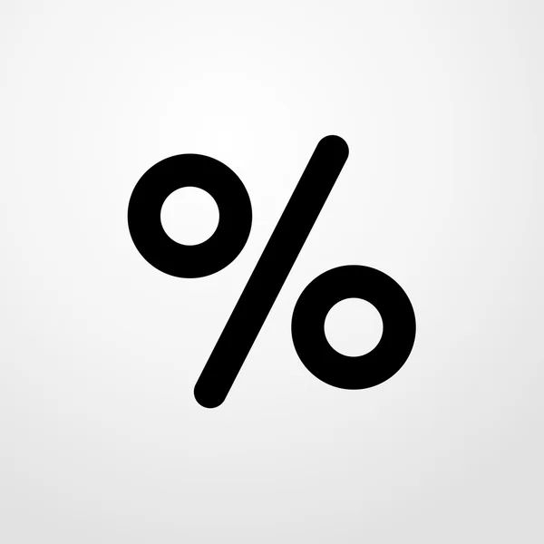 Icona per cento. Design piatto — Vettoriale Stock