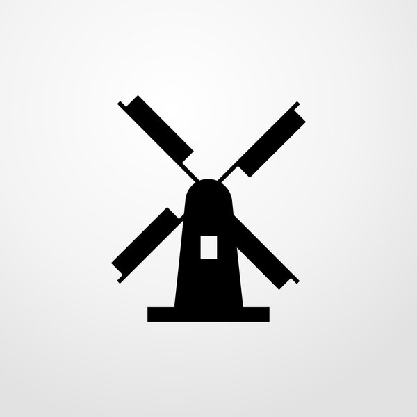 mill icon. Flat design