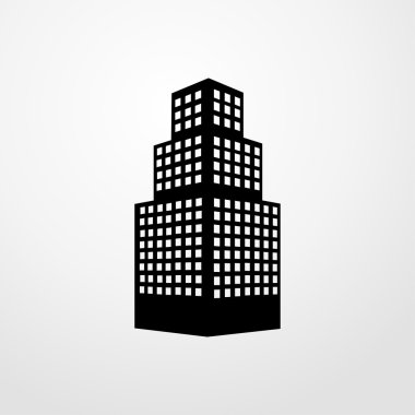 Bina simgesi. Düz tasarım