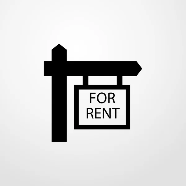 For rent icon. Flat design — Stock Vector