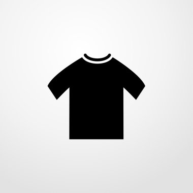 T-shirt simgesi. düz tasarım
