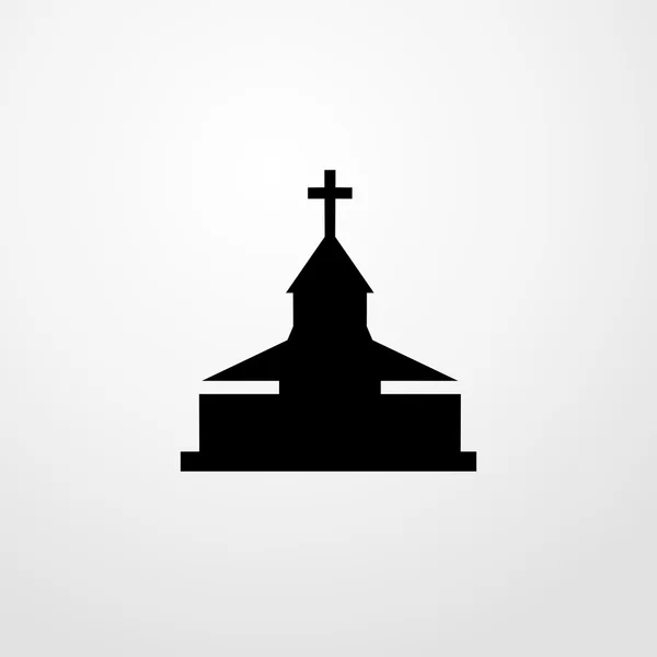 Church icon. Flat design — Stock Vector