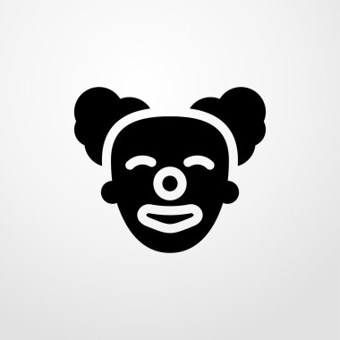 Palyaço simgesi. düz tasarım