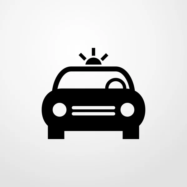 Police car icon. Flat design — Stock Vector