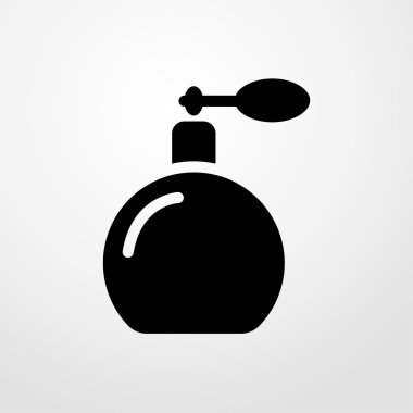 Parfüm şişesi ikonu. düz dizayn