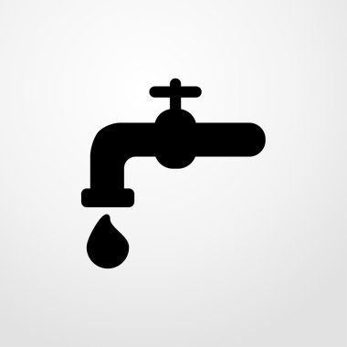 stopcock simgesi. Düz tasarım