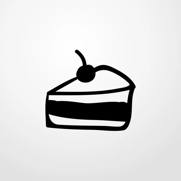 케이크 아이콘이요. 편평 한 설계 — 스톡 벡터