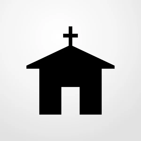 Church icon. Flat design — Stock Vector