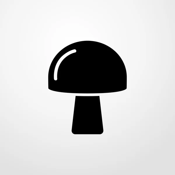 Mushroom icon. Flat design — Stock Vector