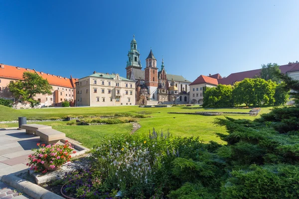 Cracow - Wawel kale Manzaralı — Stok fotoğraf