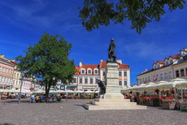 Rzeszow mein meydanında tarihi mimari bir görünümünü