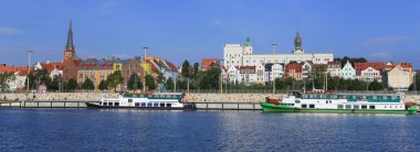 Szczecin, Polonya şehirde bir görünümünü