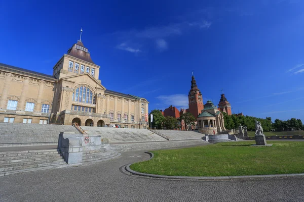 En vy av staden Szczecin (borst). Polen — Stockfoto