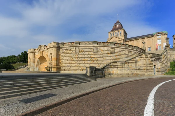 Widok miasta Szczecina (szczeciny). Polska — Zdjęcie stockowe