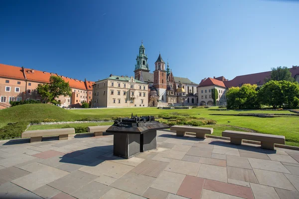 Uma vista do Castelo de Cracóvia / Polónia — Fotografia de Stock