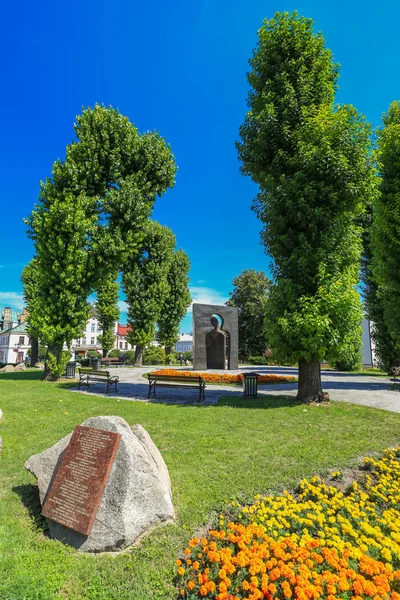 Vue de la place de la mémoire des soldats à Rzeszow, Pologne — Photo