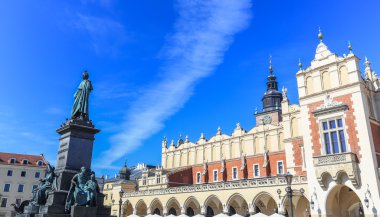 Bir görünümü, Krakow, Polonya eski Meydanı (sukiennice)