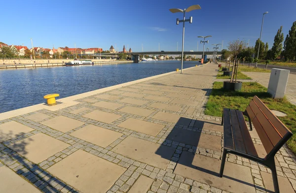 Een schilderachtig uitzicht op de stad Szczecin in Polen — Stockfoto