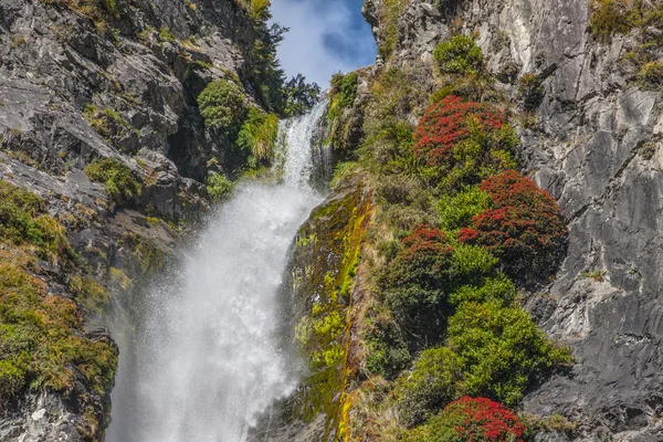 Blick auf den Wasserfall in Neuseeland — Stockfoto