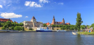 Szczecin Polonya panoramik şehir
