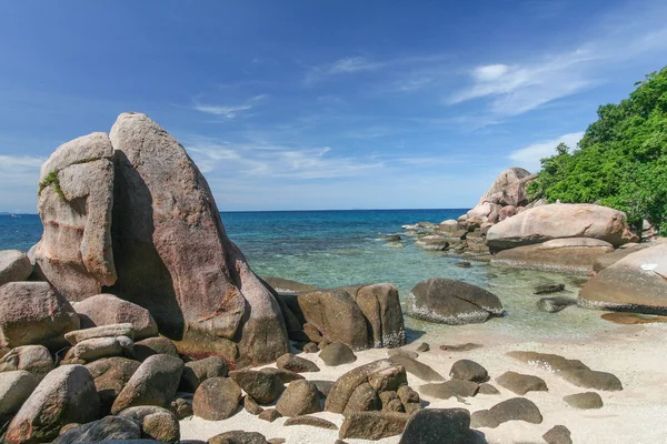 Eine tropische Insellandschaft, Urlaubsstrand — Stockfoto