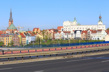 A view of the Szczecin in Poland clipart