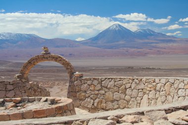 Atacama Çölü Şili, manzara görünümü