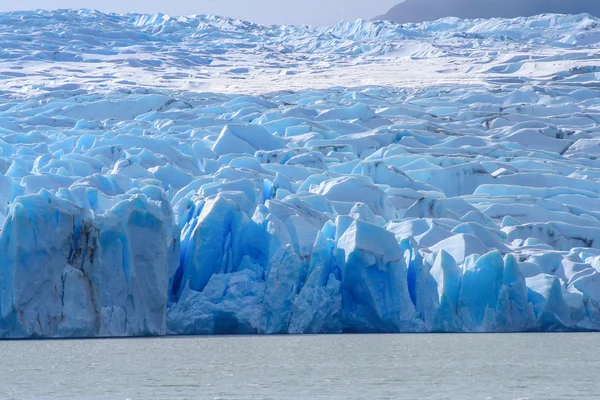 Festői kilátással a gleccserre szürke a Torres del Paine Nemzeti Park Chilében, Patagonia — Stock Fotó