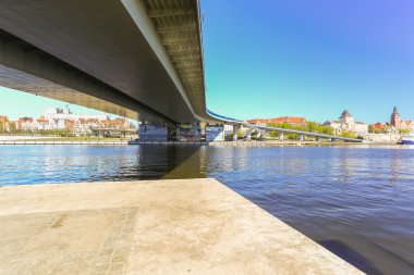Polonya Szczecin şehrin bir görünüm