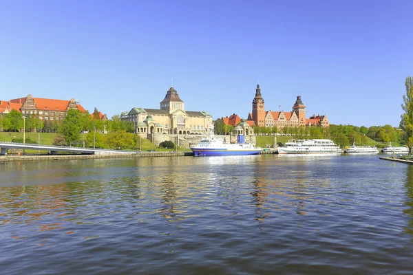 Une vue sur la ville de Szczecin en Pologne — Photo