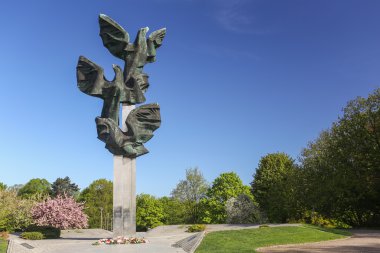 Szczecin Polonya, halka açık bir yerde ve anıt şehirde