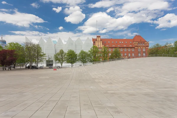 Szczecin città in Polonia, luogo pubblico e monumento — Foto Stock