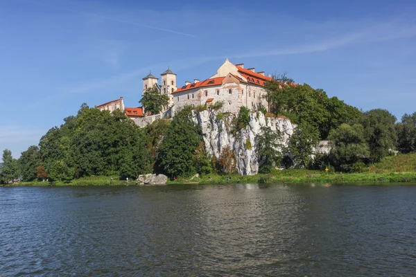 Widok na klasztor Tyniec w Krakowie. Polska — Zdjęcie stockowe