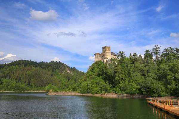 View  of the Niedzica castle in Poland — Stock Photo, Image